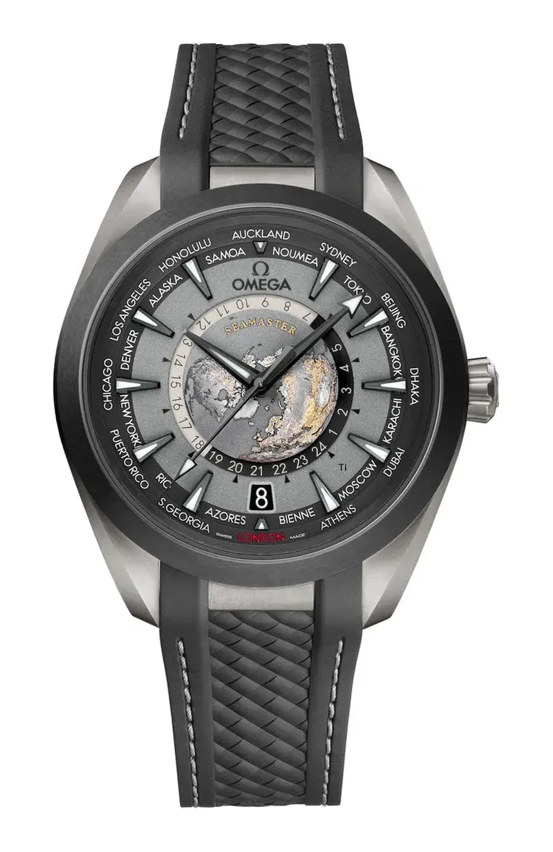 Omega Seamaster Aqua Terra 150M GMT Worldtimer – Titanium (Ref. 220.92.43.22.99.001)