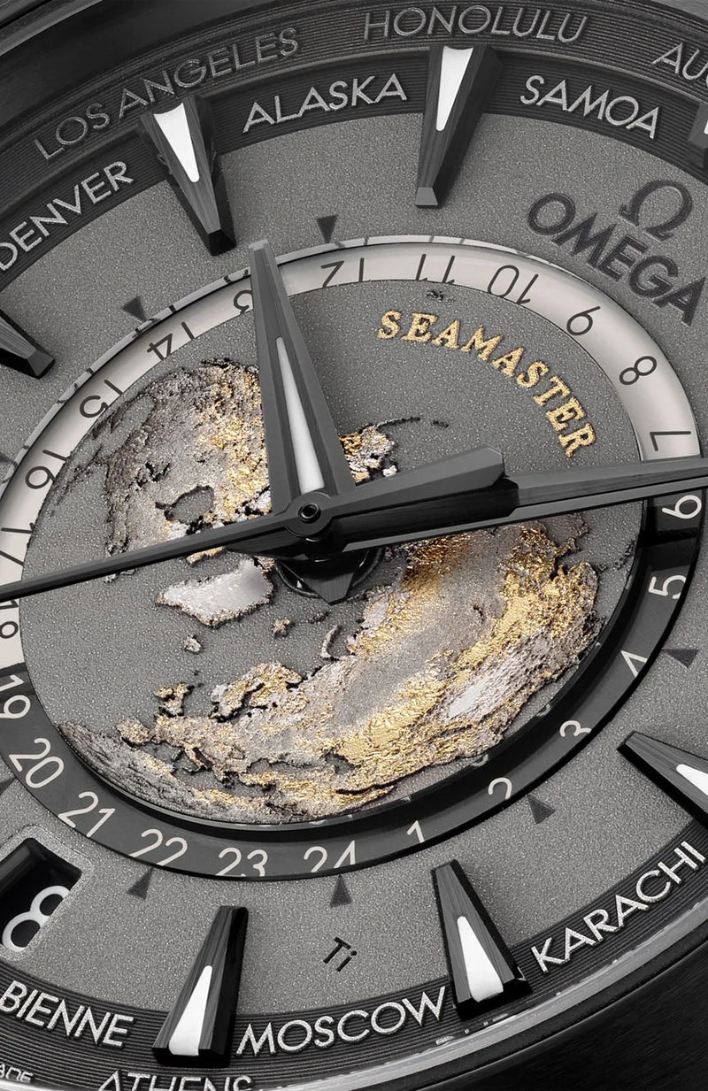 Omega Seamaster Aqua Terra 150M GMT Worldtimer – Titanium (Ref. 220.92.43.22.99.001)