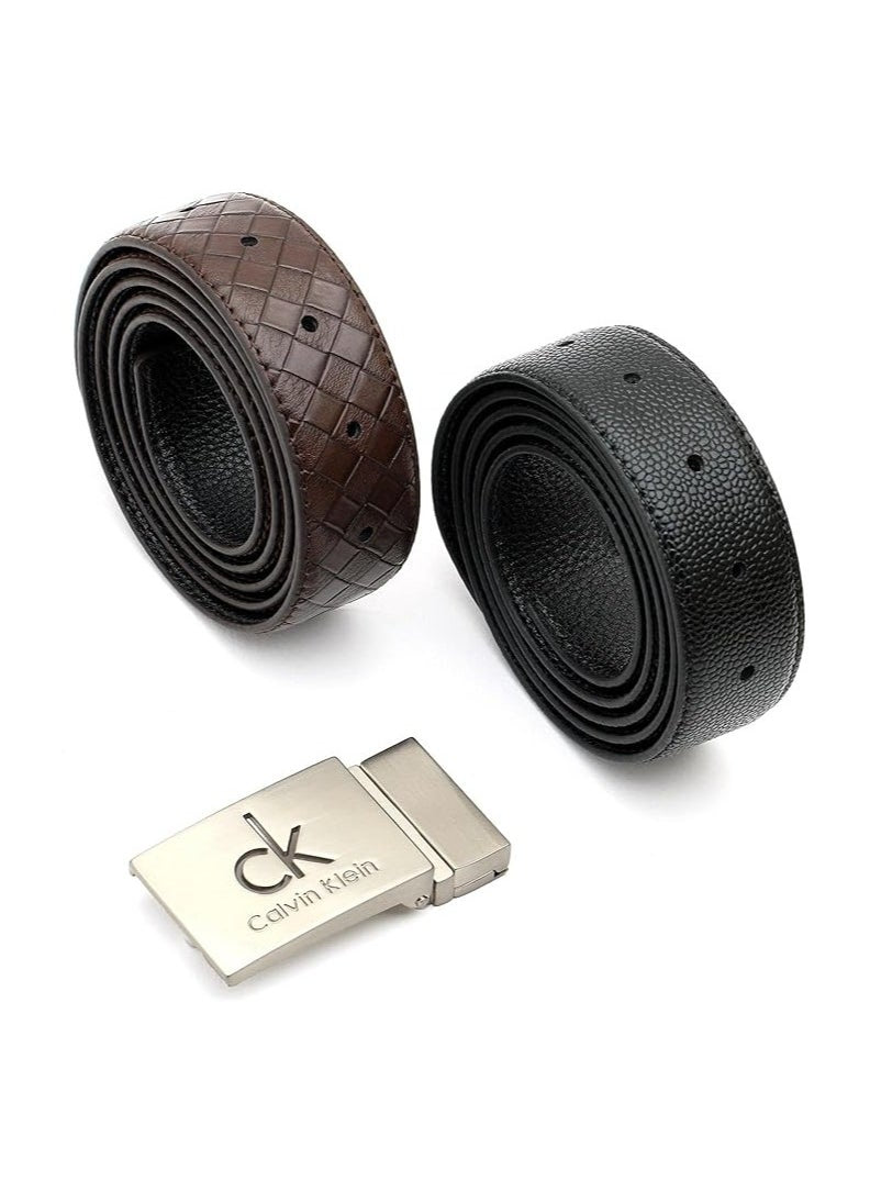 CK Leather Belt Set For Men #8