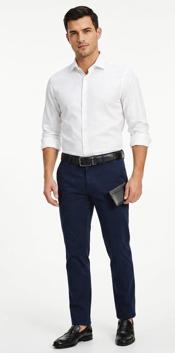 Tommy Hilfiger Men's Reversible Premium Leather Belt with Gunmetal Buckle – Black / Dark Brown#011