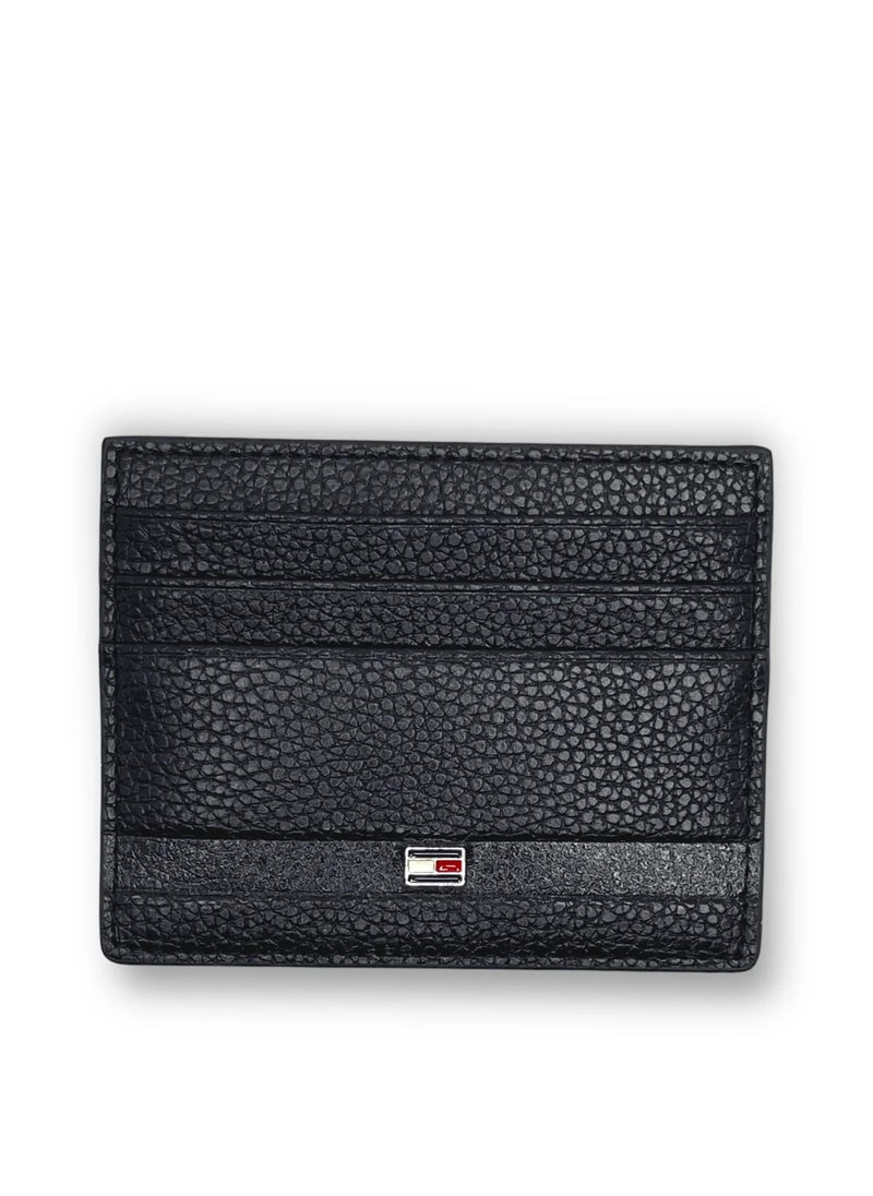 TH Black Leather Wallet-Keychain-Card Holder Set For Men #5