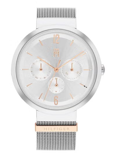 Tommy Hilfiger Lidia Women’s Watch 1782537 – Silver Dial, Silver Stainless Steel Strap, Multifunction Quartz, 40mm
