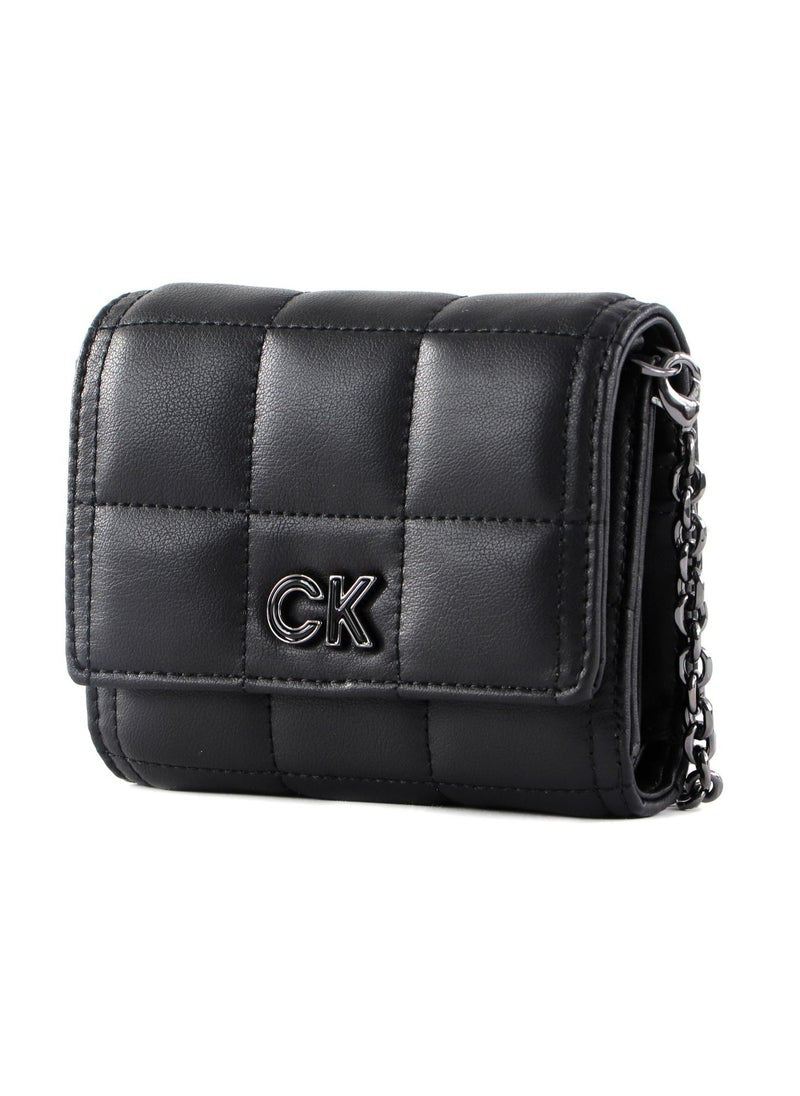 CK Quilted Black Wallet For Women #7