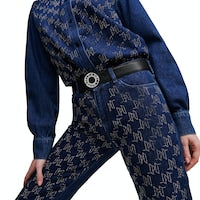 KL Black Leather Belt For Women 26#