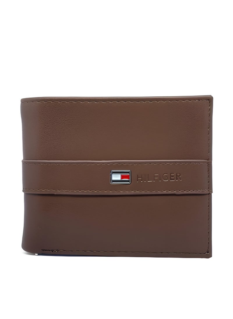 TH Brown Leather Wallet For Men #38