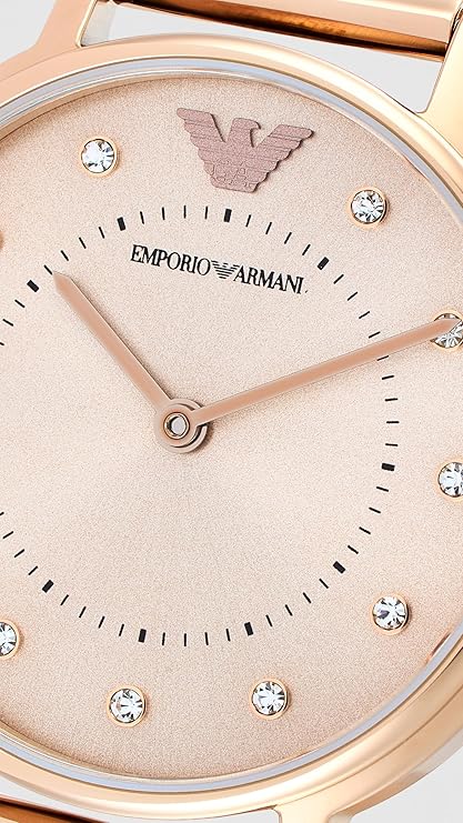 Emporio Armani Kappa AR11129 Women’s Watch – Pink Dial Stainless Steel Elegant Slim Fashion Watch