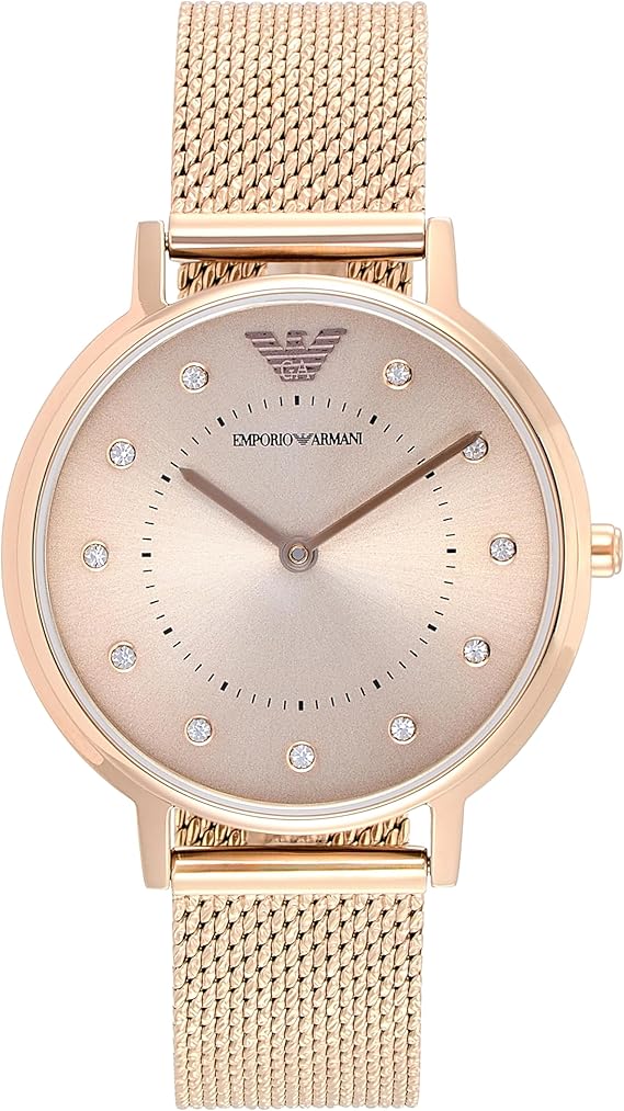 Emporio Armani Kappa AR11129 Women’s Watch – Pink Dial Stainless Steel Elegant Slim Fashion Watch