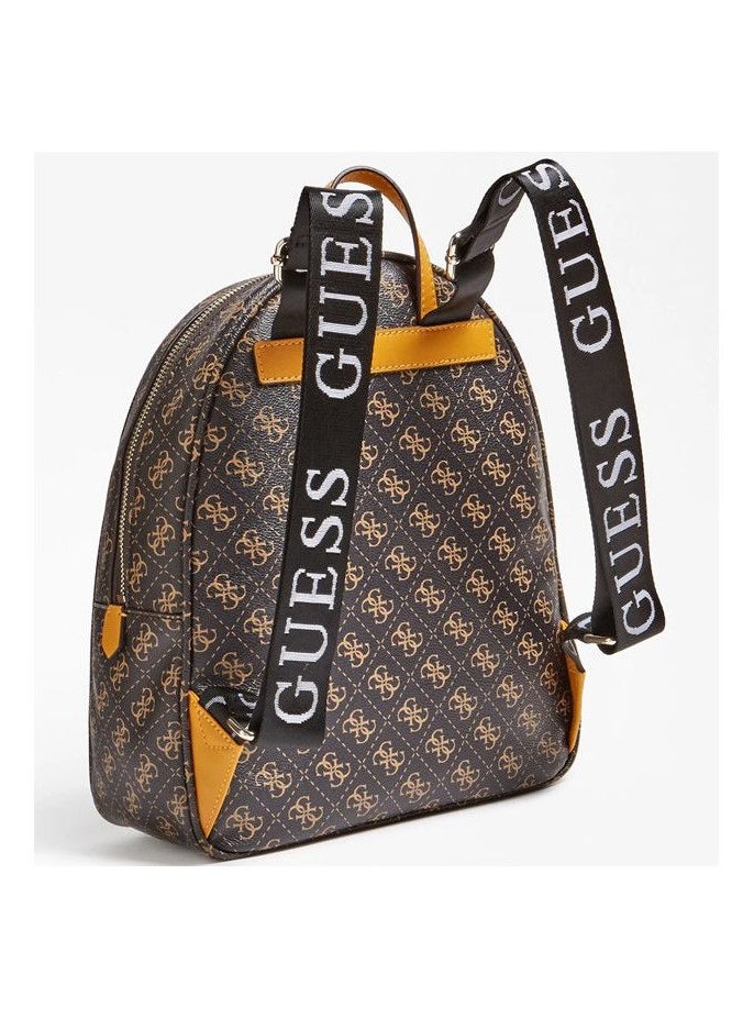 GU Brown Monogram Backpack For Women #133