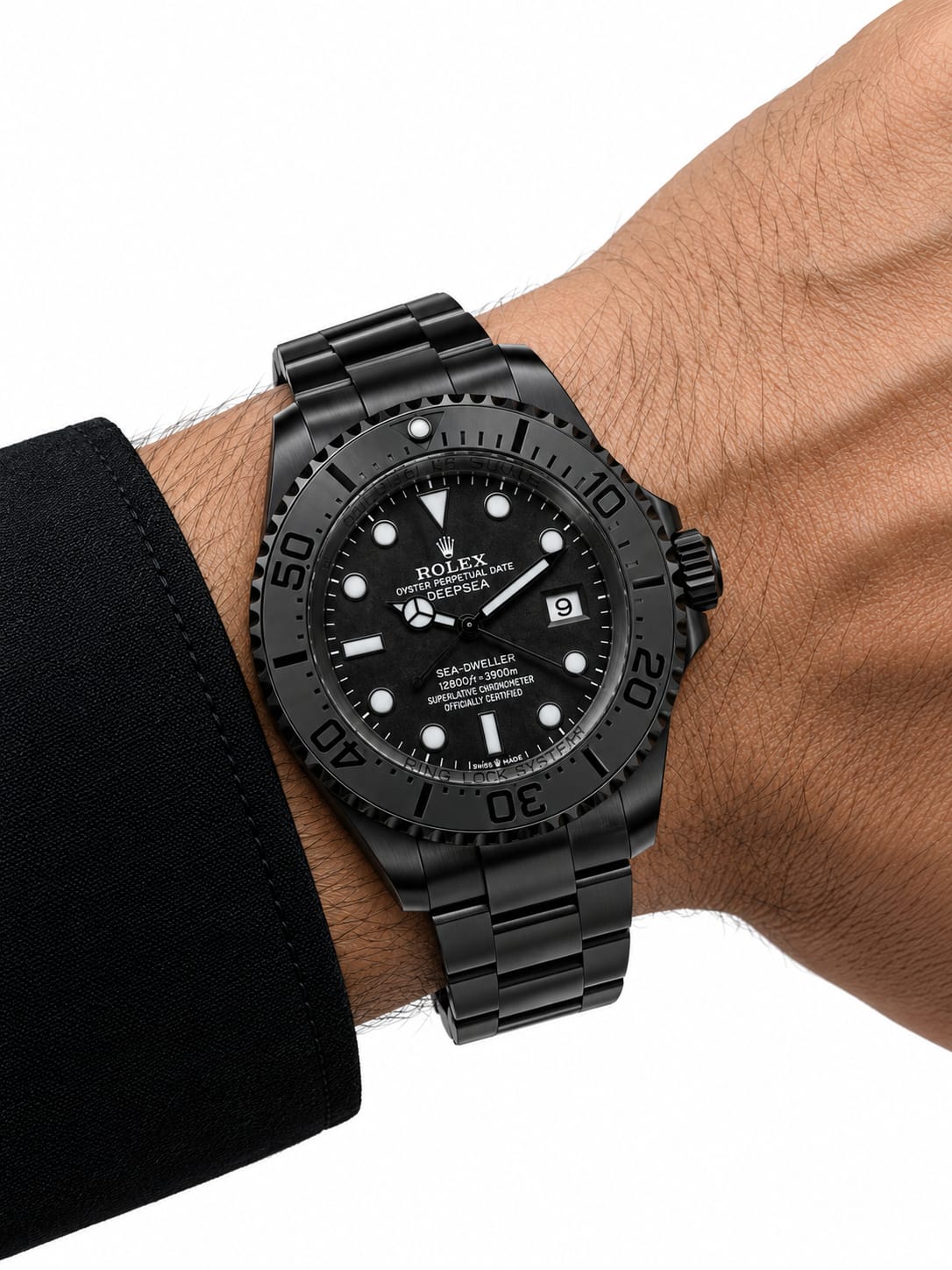 Rolex Deepsea Black Luxury Men's Watch – Sporty Diver-Inspired Design