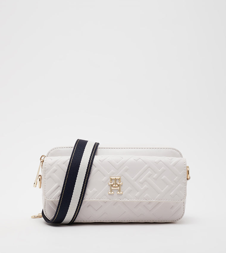Tommy Hilfiger Monogram Embossed Camera Bag #15