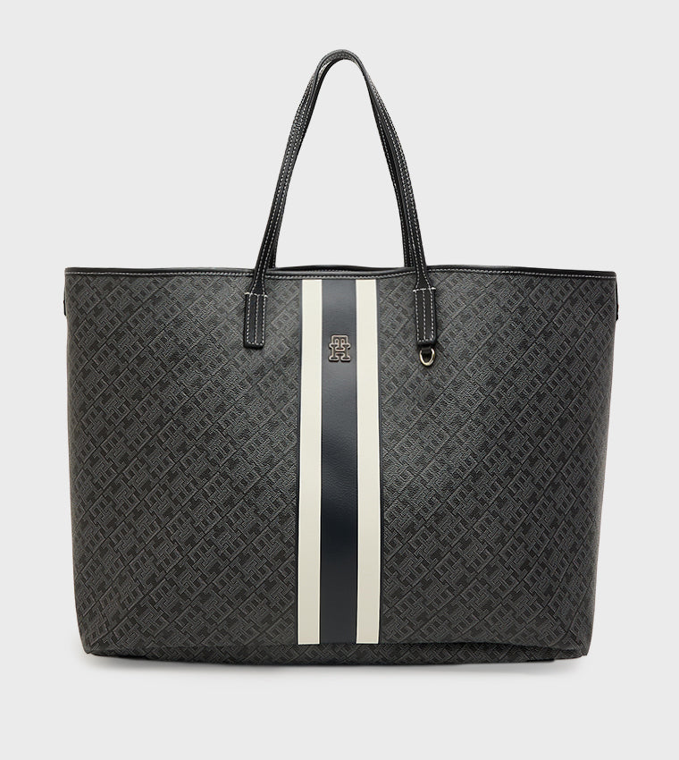 Tommy Hilfiger Monogram Tote Bag with Pouch #0106