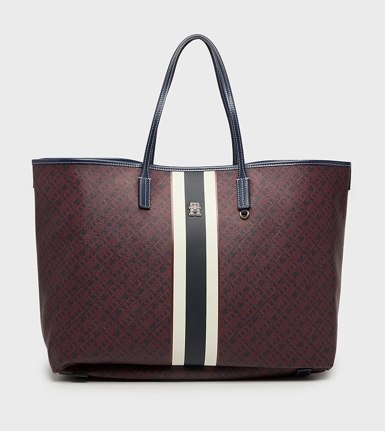 Tommy Hilfiger Monogram Tote Bag with Pouch #0103