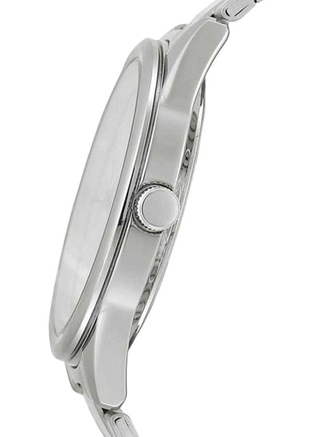 Casio Men's Dress Analog Watch MTP-V005D-7BUDF – Silver Stainless Steel, Water Resistant, 48 mm