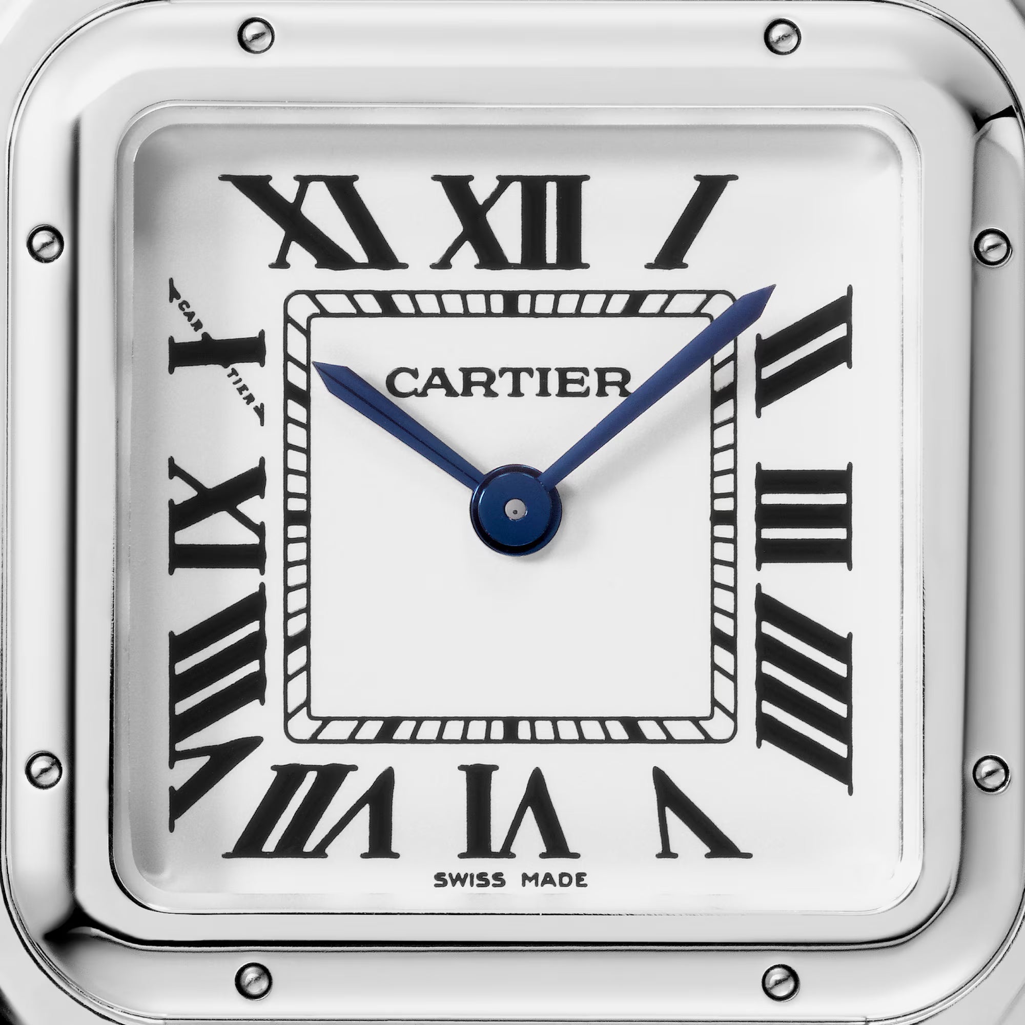 Panthère de Cartier watch White Dial Silver Strap medium model