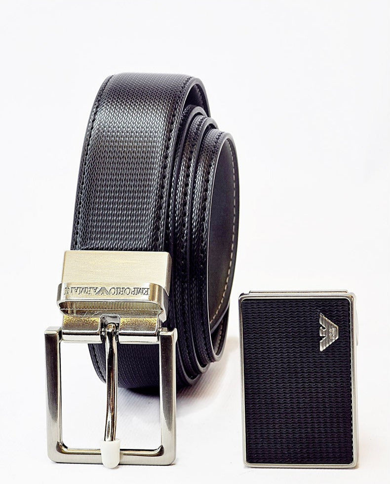 EA Leather Belt Set For Men #1