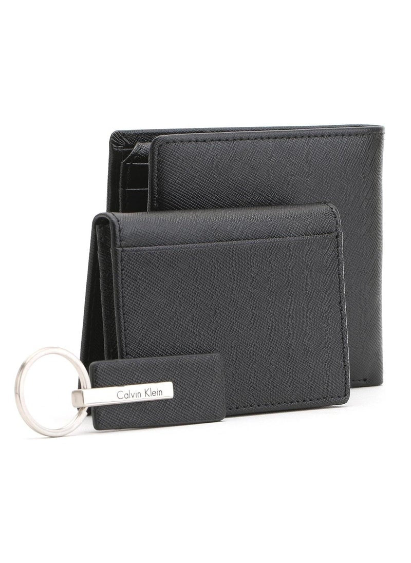 CK Black Wallet-Keychain-Card Holder Set For Men #5