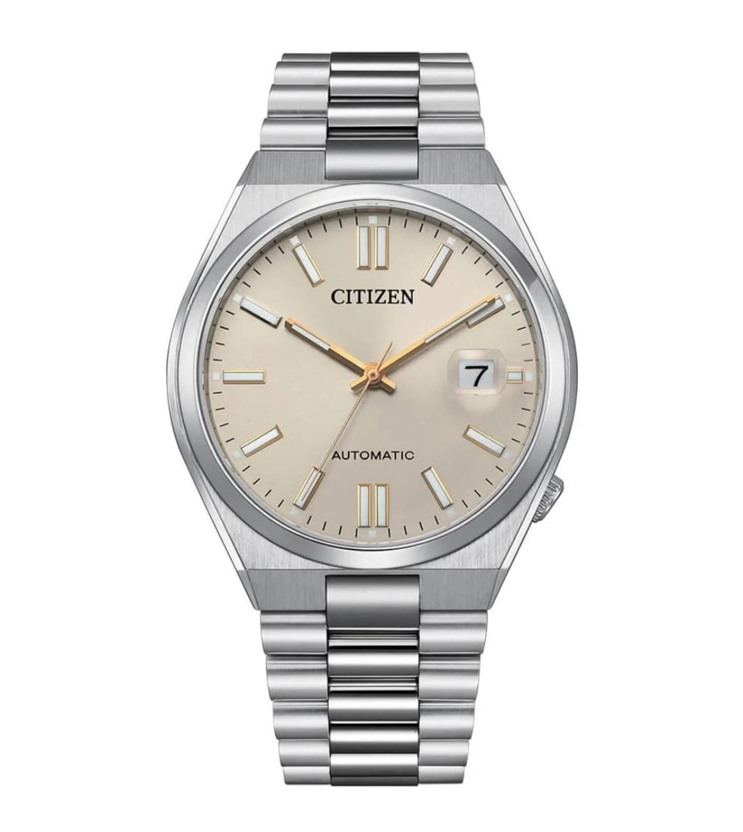 Citizen TSUYOSA Automatic Watch NJ0151-88W, Silver-Tone, Beige Dial