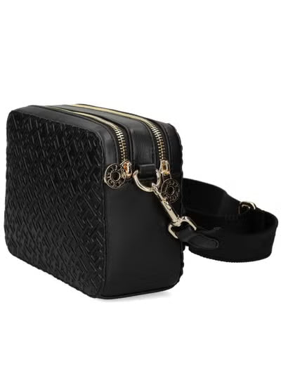 Tommy Hilfiger Black Women Crossbody Bag AW0AW16470 – Premium Leather Elegant Shoulder Bag#053