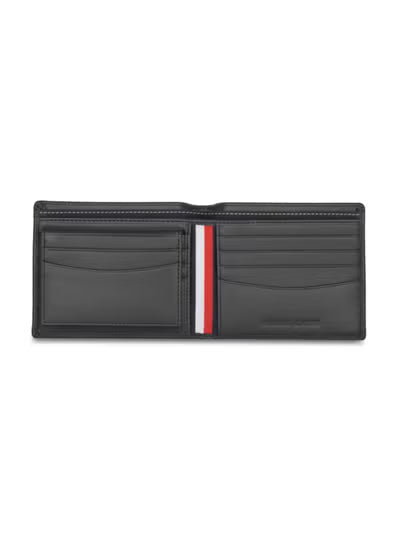 Tommy Hilfiger Emmet Men’s Leather Global Wallet – Black Bi-Fold Wallet with RFID Protection#81