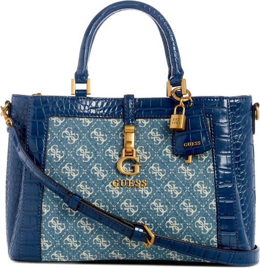 GUESS James Girlfriend Satchel – Denim Blue