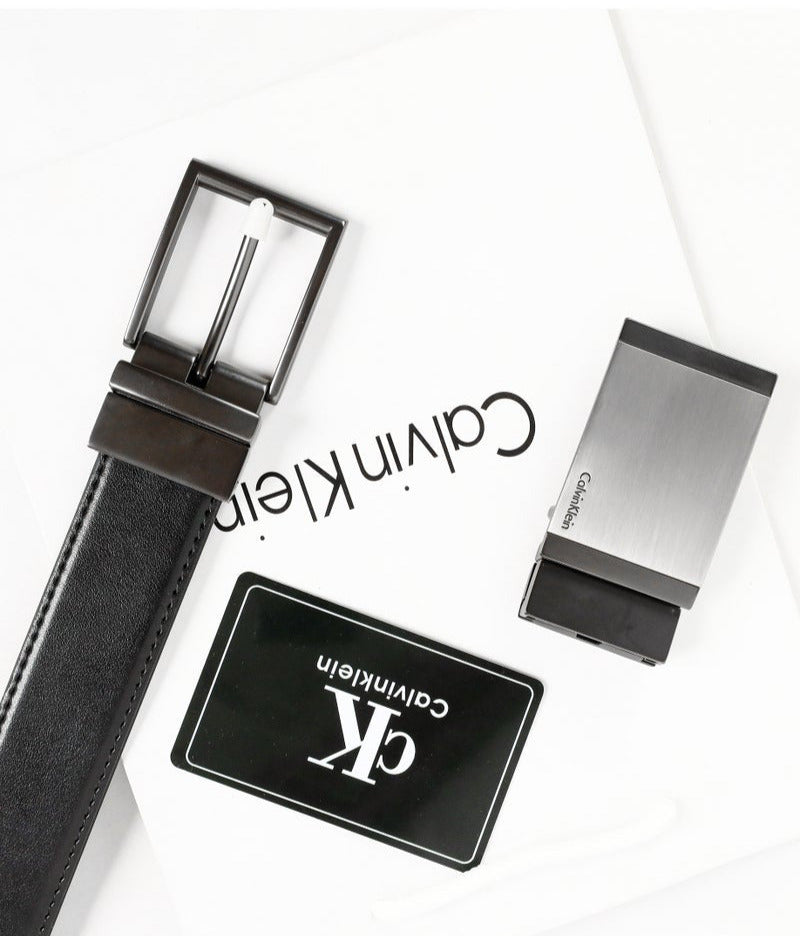 CK Leather Belt Set For Men #6