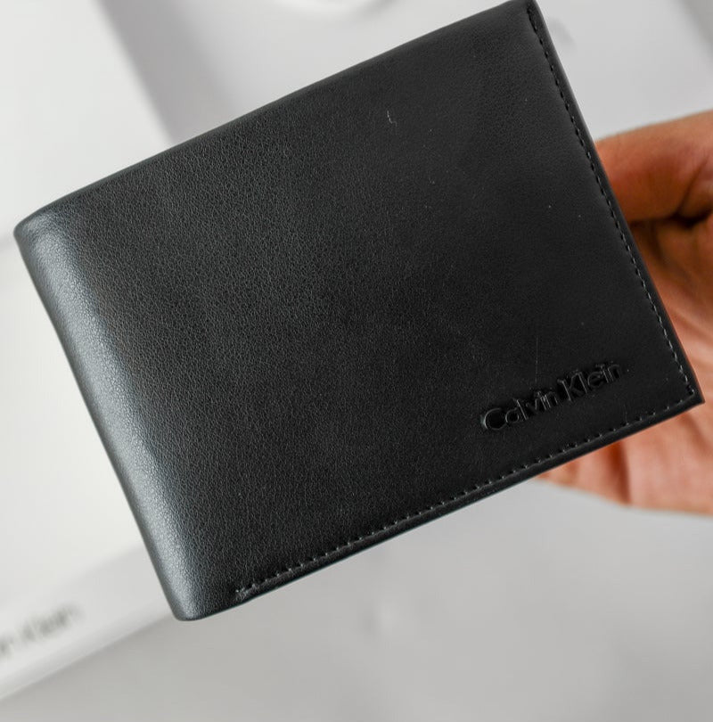 CK Black Leather Wallet For Men #32