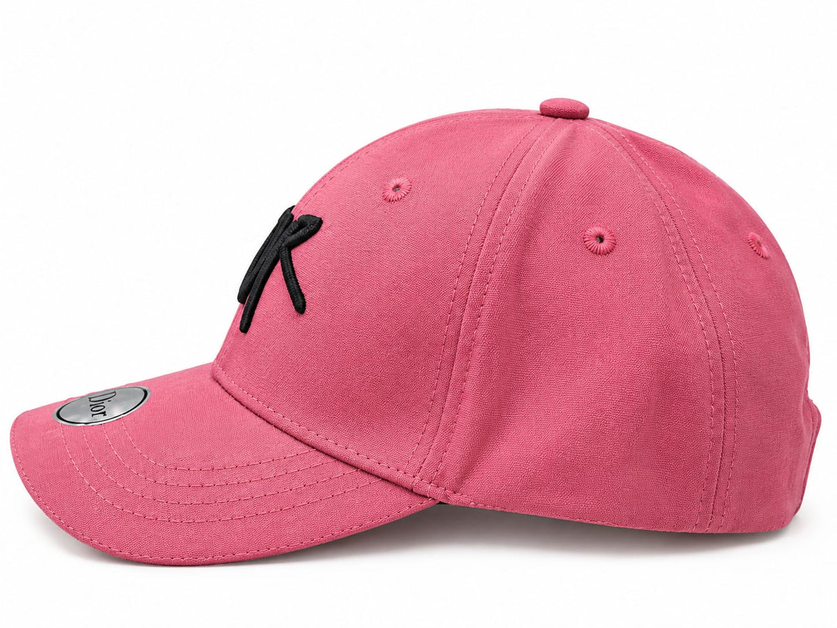 Pink Dior Baseball Cap for Men – Embroidered Logo, Adjustable Fit#1