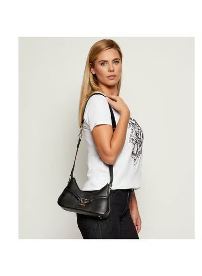 Guess Black Women Shoulder Bag HWBG7993730 – Elegant Leather Everyday Bag#191