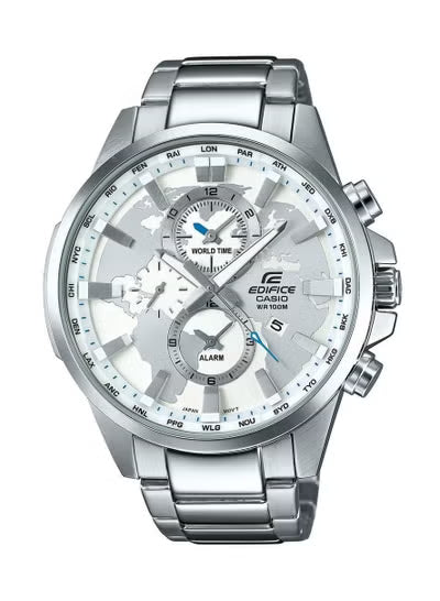 Casio Edifice EFR-303D-1A Men's World Time Watch - White Dial