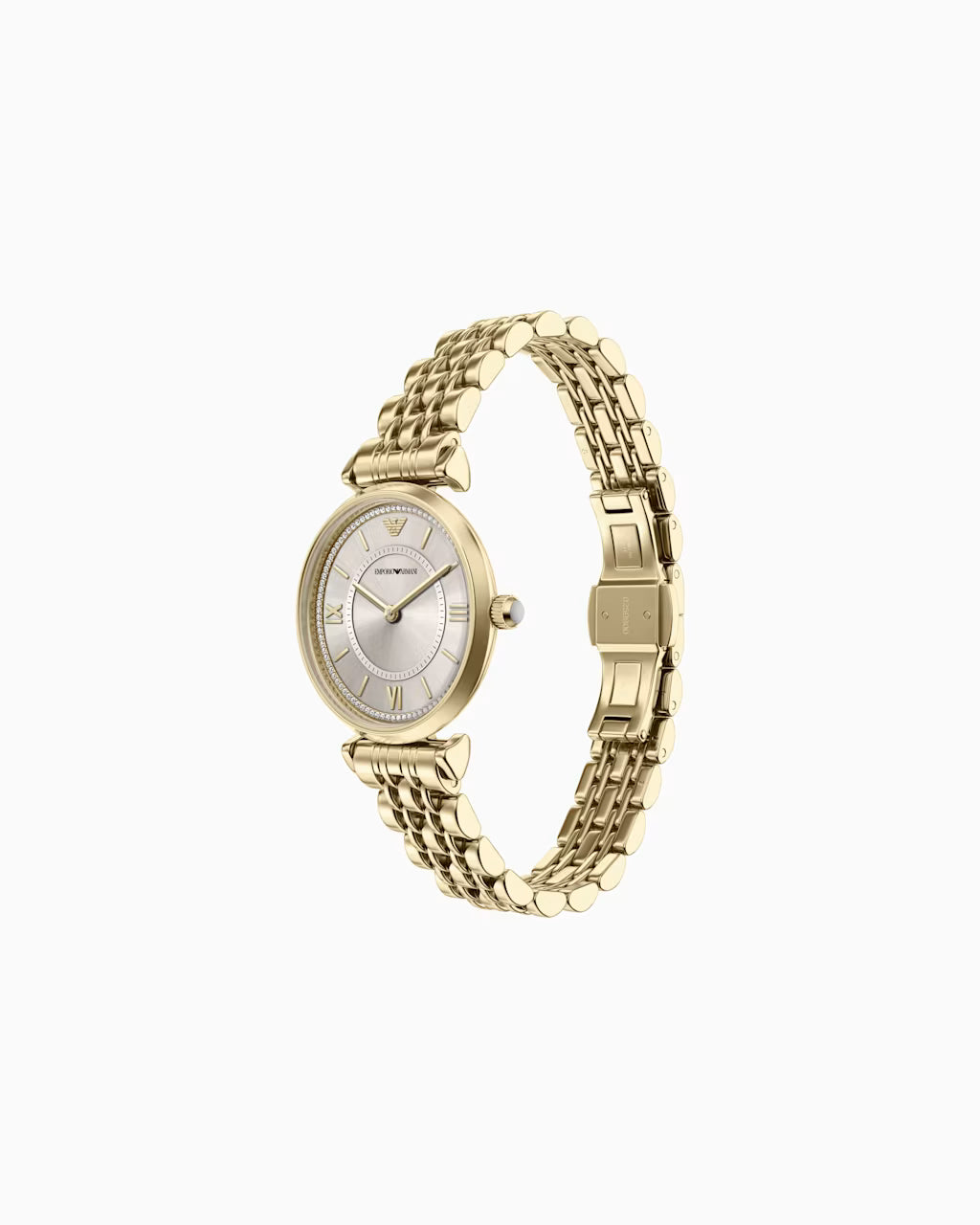 Emporio Armani Two-Hand Gold-Tone Stainless Steel Watch AR11766