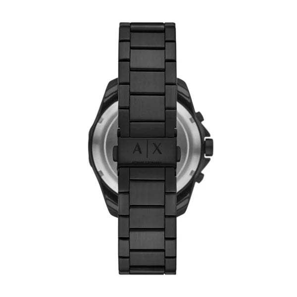 Armani Exchange Men’s Black Dial Quartz Watch AX1963 – Stainless Steel Black Strap, 44mm