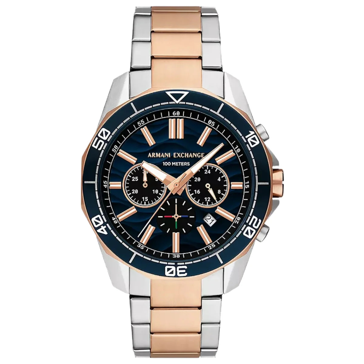 Armani Exchange Spencer Men’s Stainless Steel Watch AX1965 Blue Dial