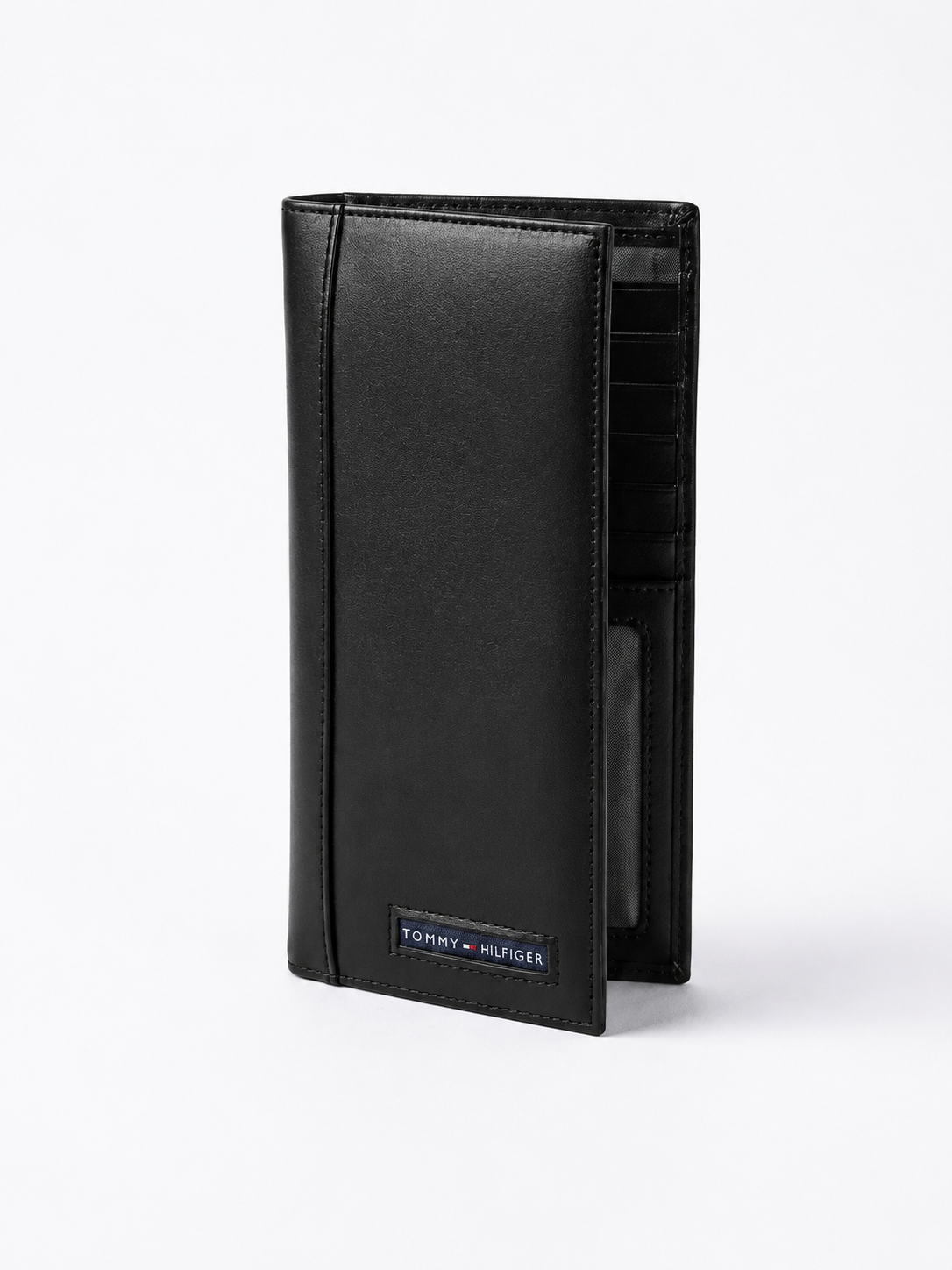 Tommy Hilfiger Men’s Long Genuine Leather Wallet – BLACK Classic Elegant Design#L86