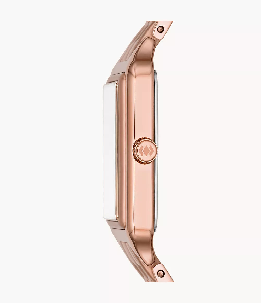 Women’s Analog Stainless Steel Watch ES5271 – 23mm Rose Gold Tone by Fossil