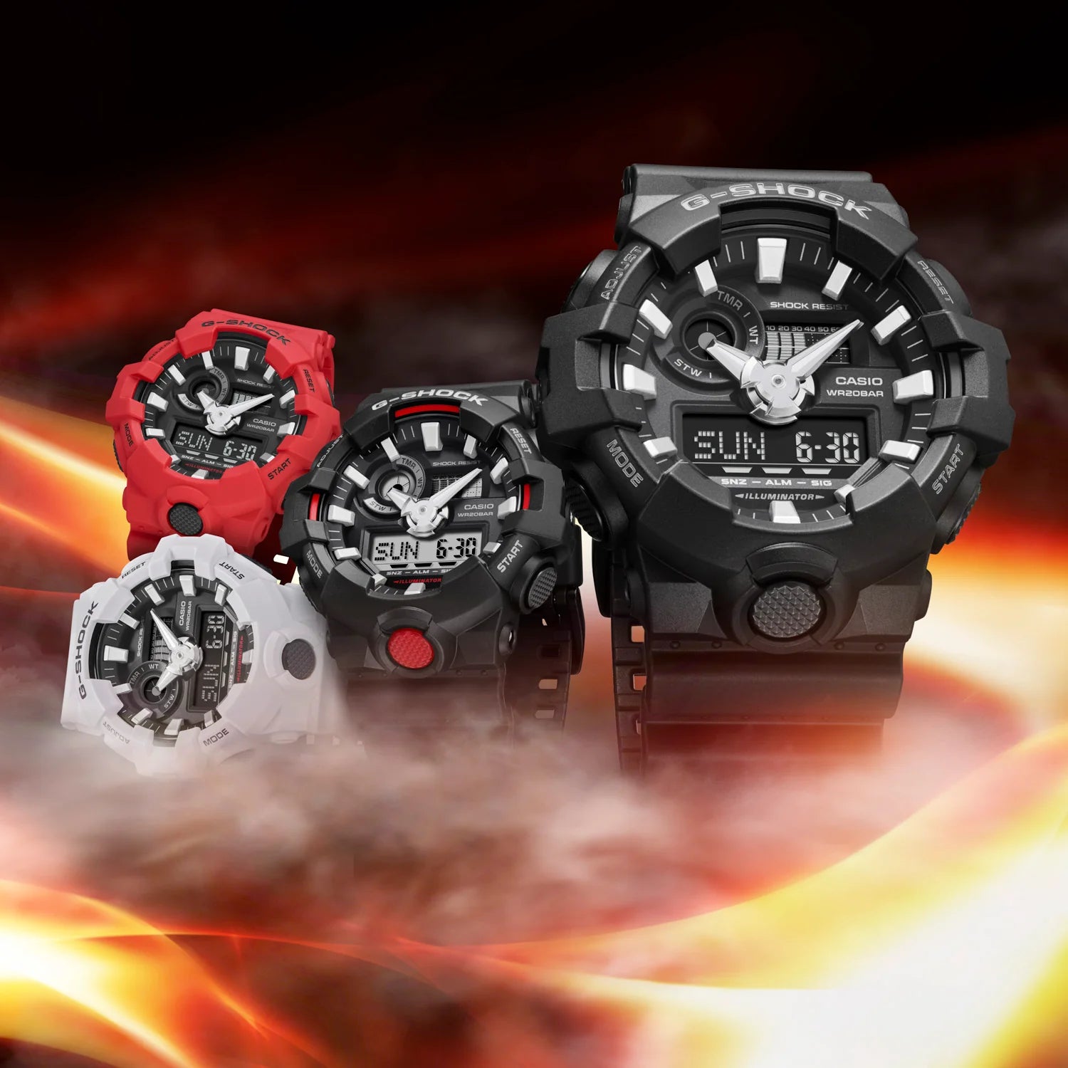 G-SHOCK GA-700-1ADR For Men