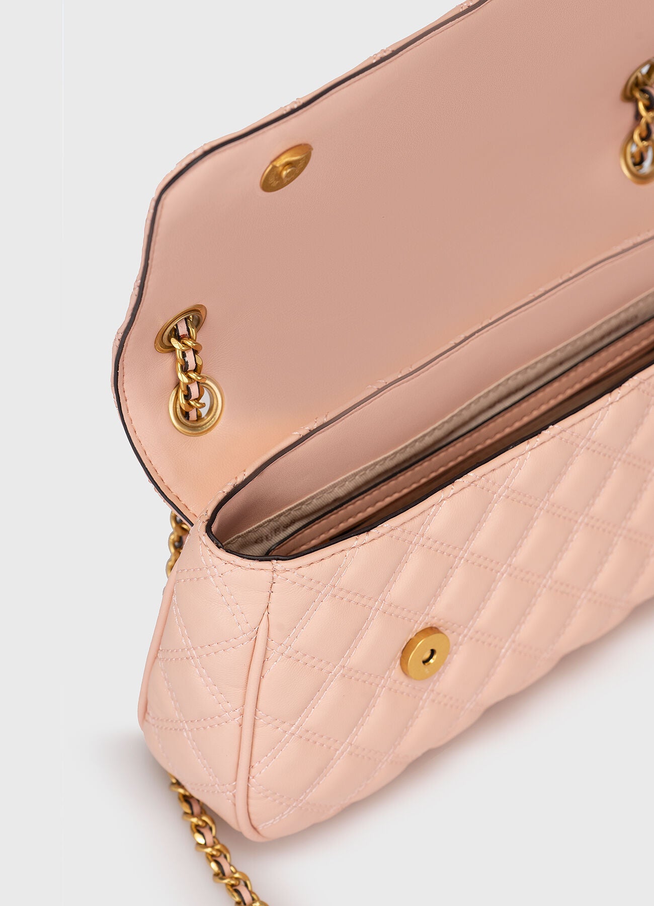 Guess Pink Quilted Bag For Women 25#