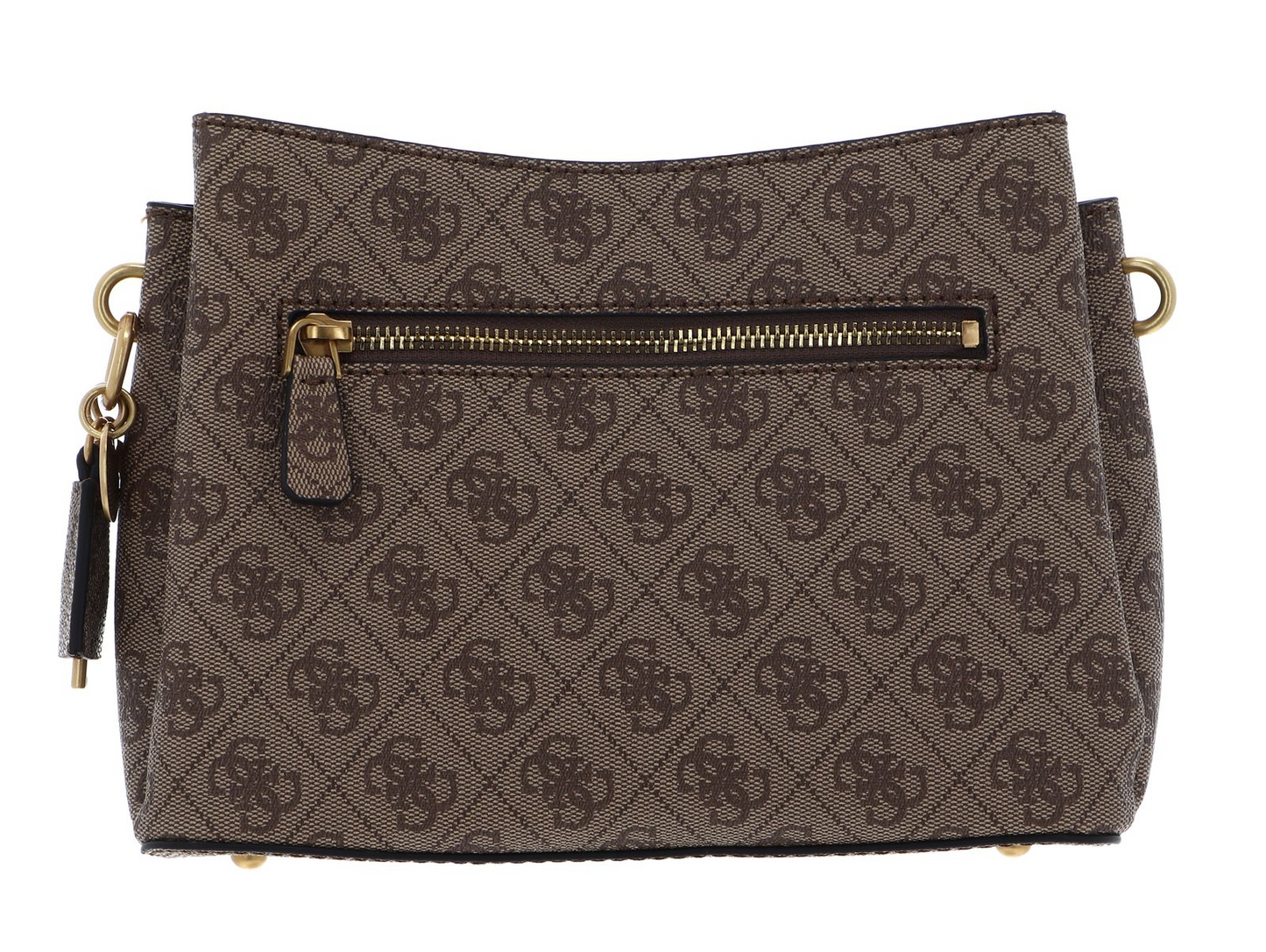 GUESS Emera Logo Girlfriend Satchel – Latte