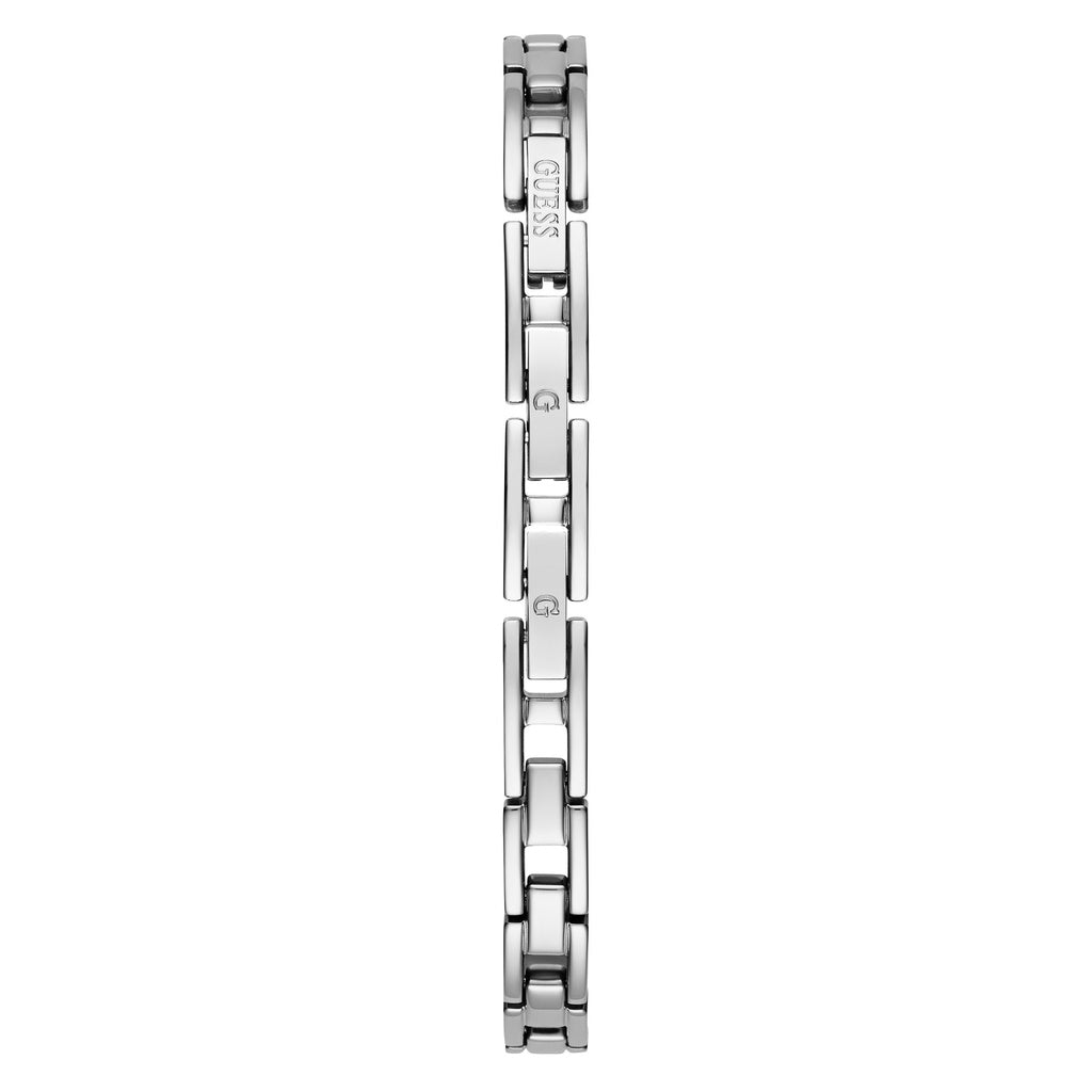 Guess GW0680L1 Women’s Silver Stainless Steel Watch – 28mm Hexagon Analog with Crystal Details