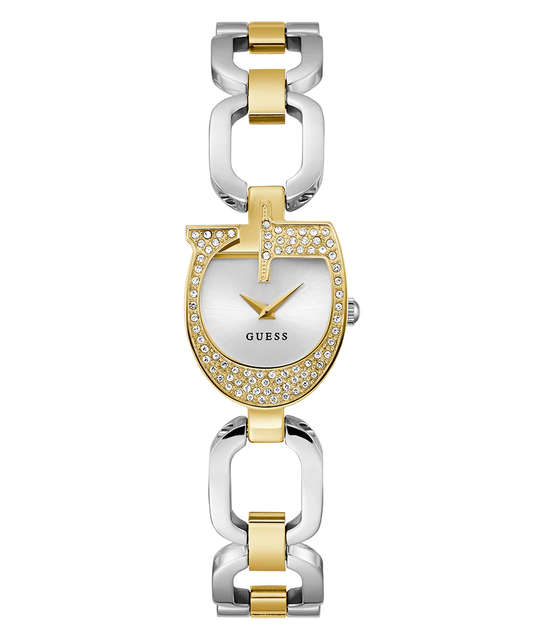 GUESS Women’s Watch – Model GW0683L6 | Two-Tone Gold & Silver G-Logo Design
