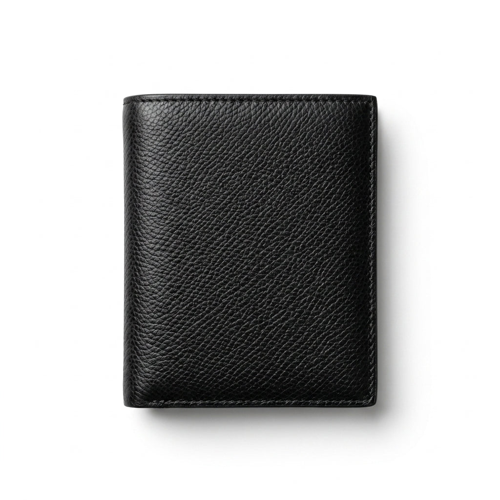 Calvin Klein Men's Genuine Leather Wallet – Black #0008