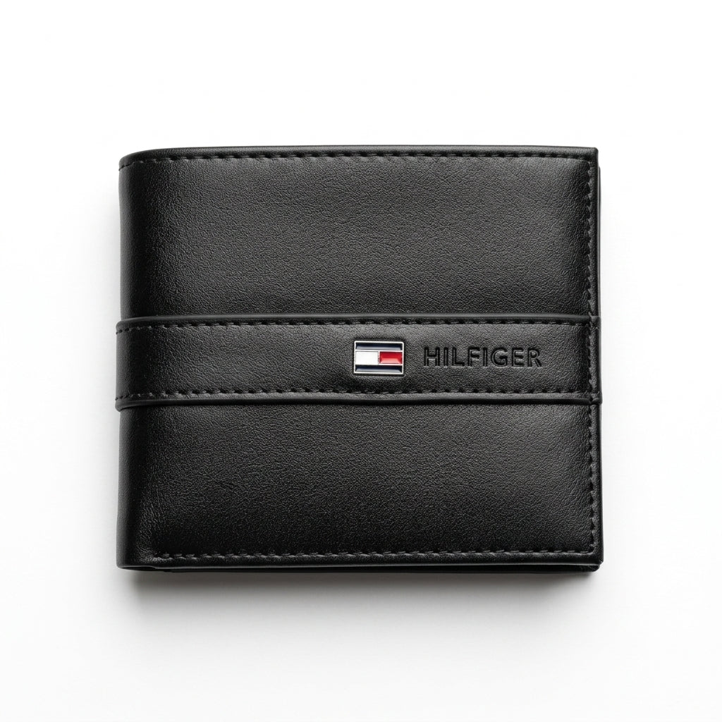 Tommy Hilfiger Men’s Leather Gift Set – Wallet & Belt #018