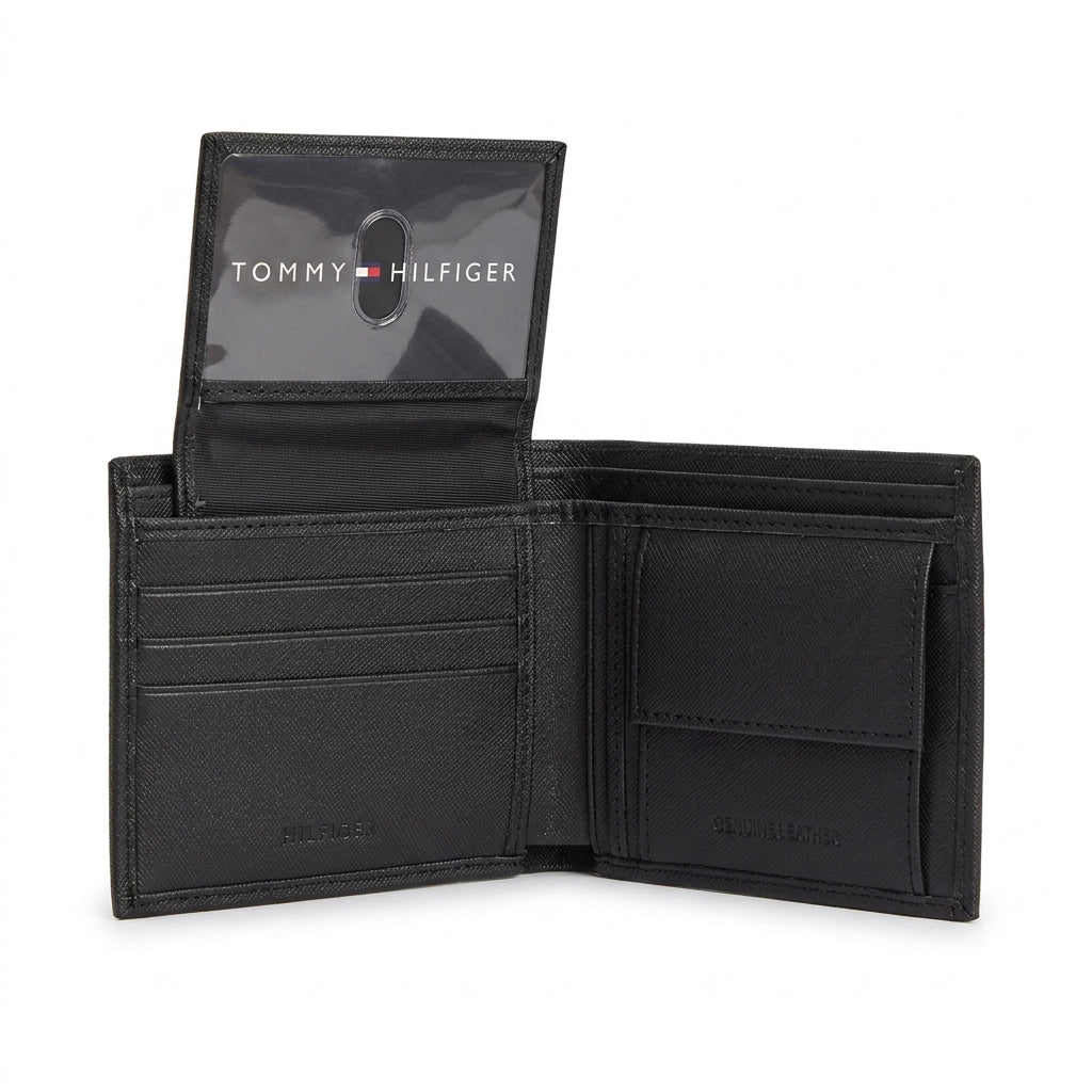 Tommy Hilfiger Men’s Leather Gift Set – Automatic Belt & Wallet #017