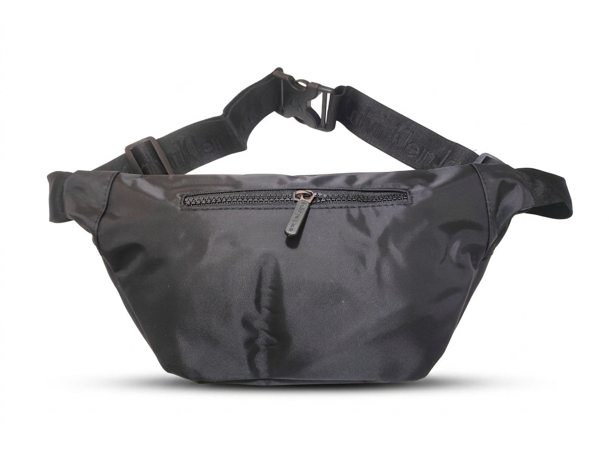 Calvin Klein Jeans Men's Black Nylon Logo Waist Bag