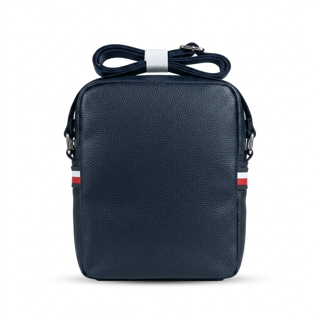 Tommy Hilfiger Men's Pebbled Crossbody Reporter Bag #0070