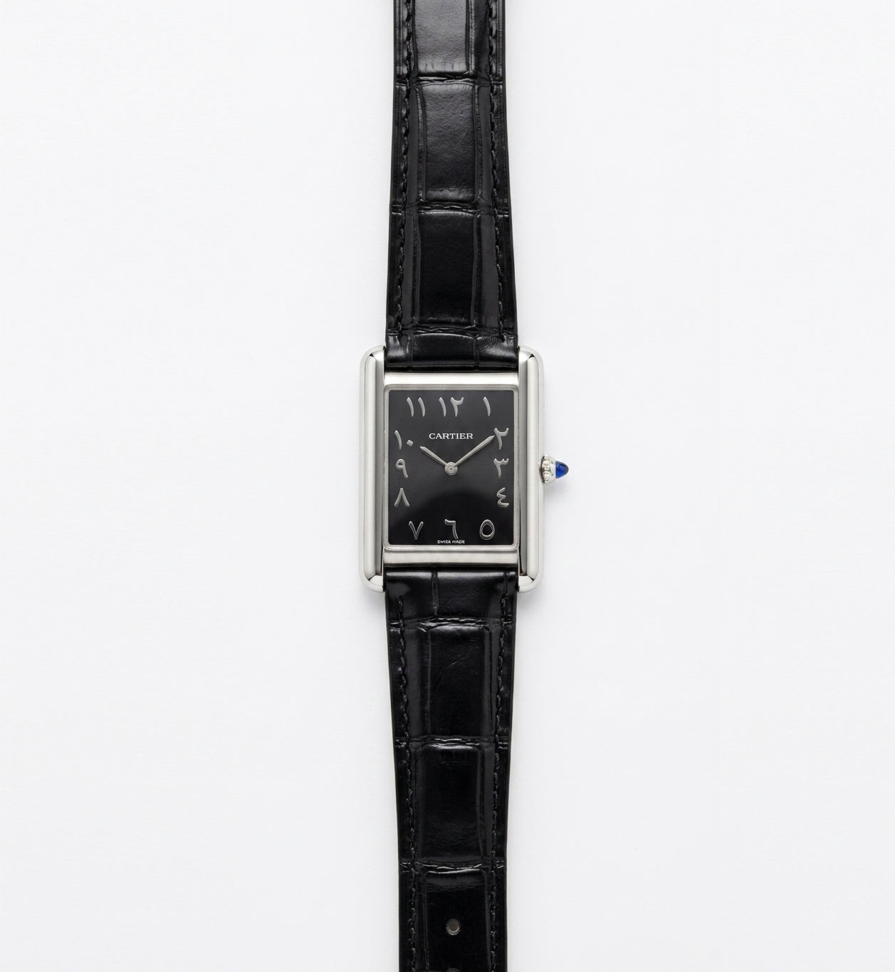 Tank Louis Cartier watch Black Dial