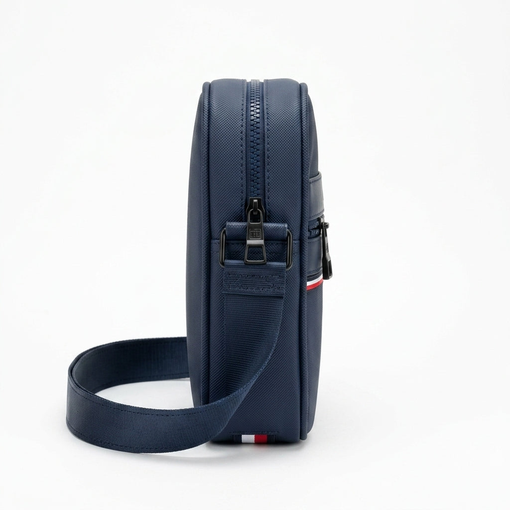 Tommy Hilfiger Men's Casual Crossover Crossbody Bag - Navy Blue #0068