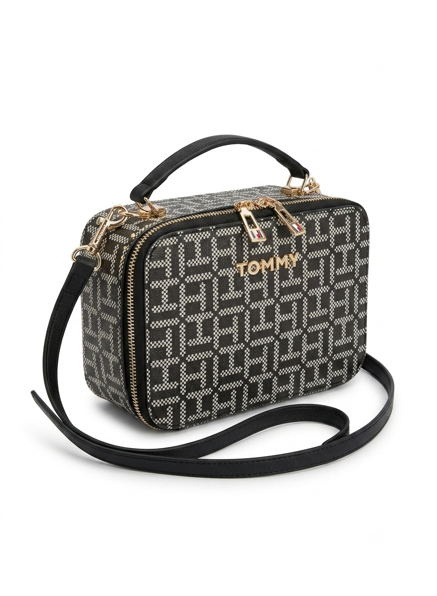 Tommy Hilfiger Monogram Vanity Crossbody Bag ✨#0081