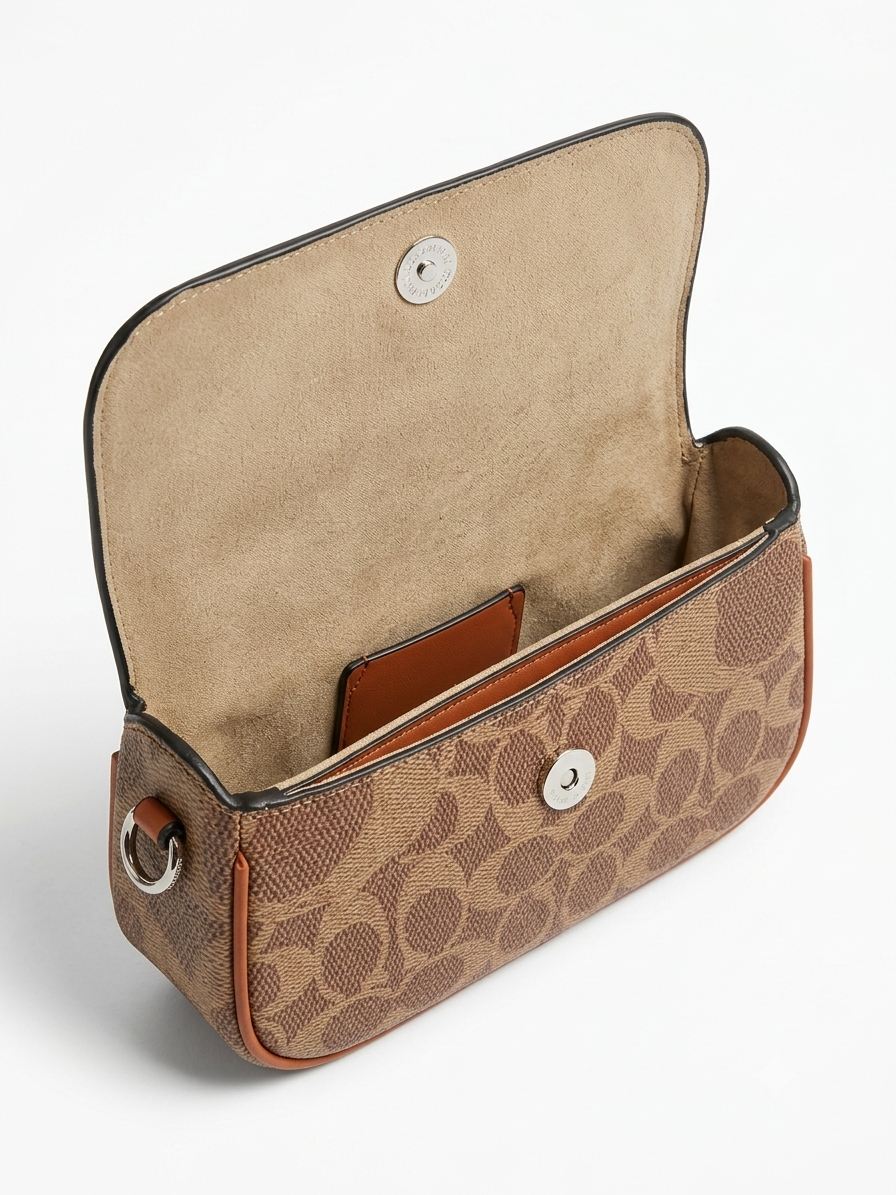 🧡 Coach Signature Canvas Crossbody Bag #0062