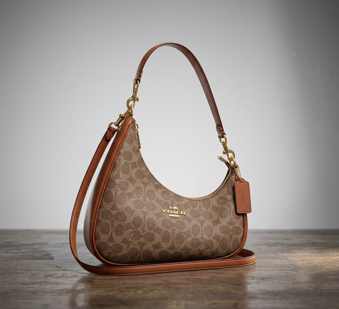 Twisted Teri Shoulder Bag in Signature Canvas – Versatile Shoulder & Crossbody Bag #46