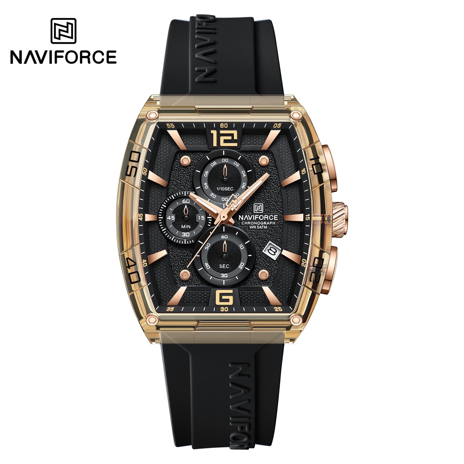Naviforce Watch for Men NF6101 R/GY/B